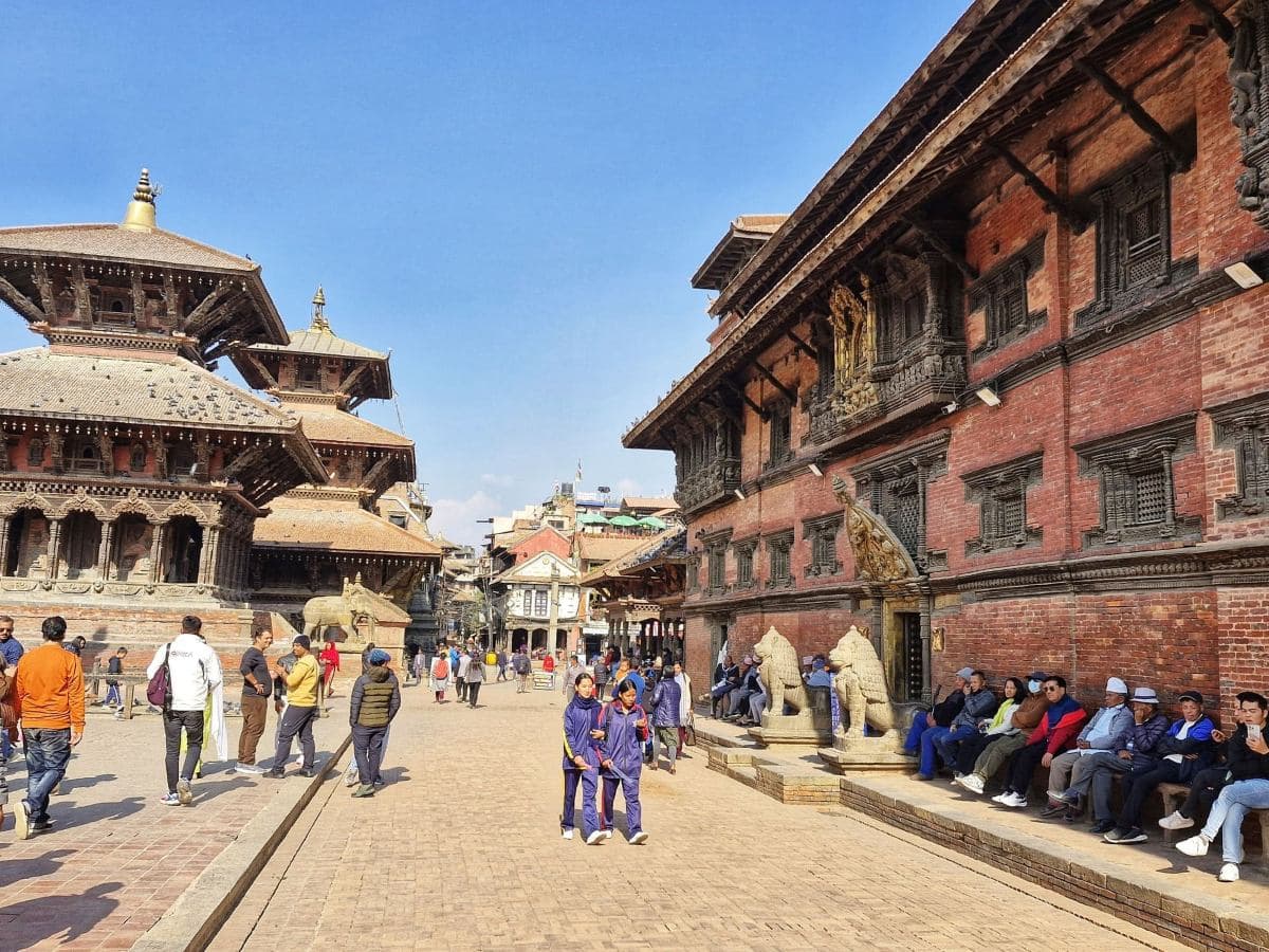 Exploring the historic Patan Durbar Square